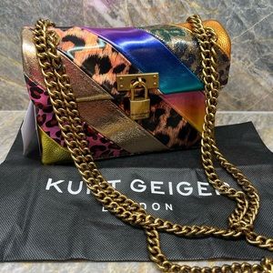 Multicolor Metallic Kurt Geiger Brixton Bag NWT